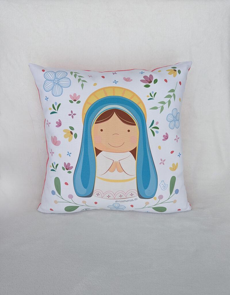 Cojín cuadrado Virgen Inmaculada Concepción de María