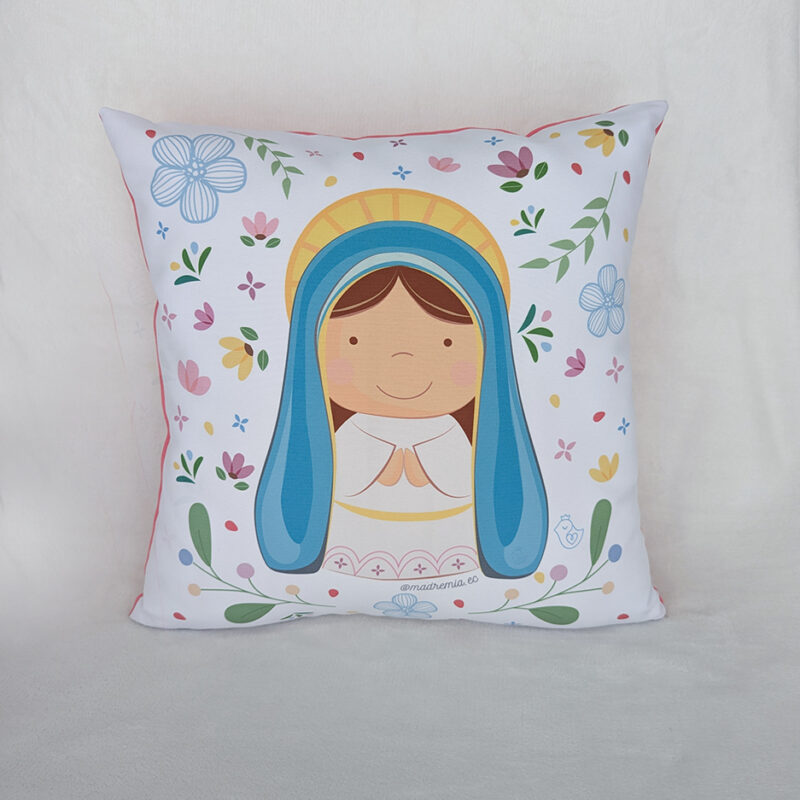 Cojín cuadrado Virgen Inmaculada Concepción de María